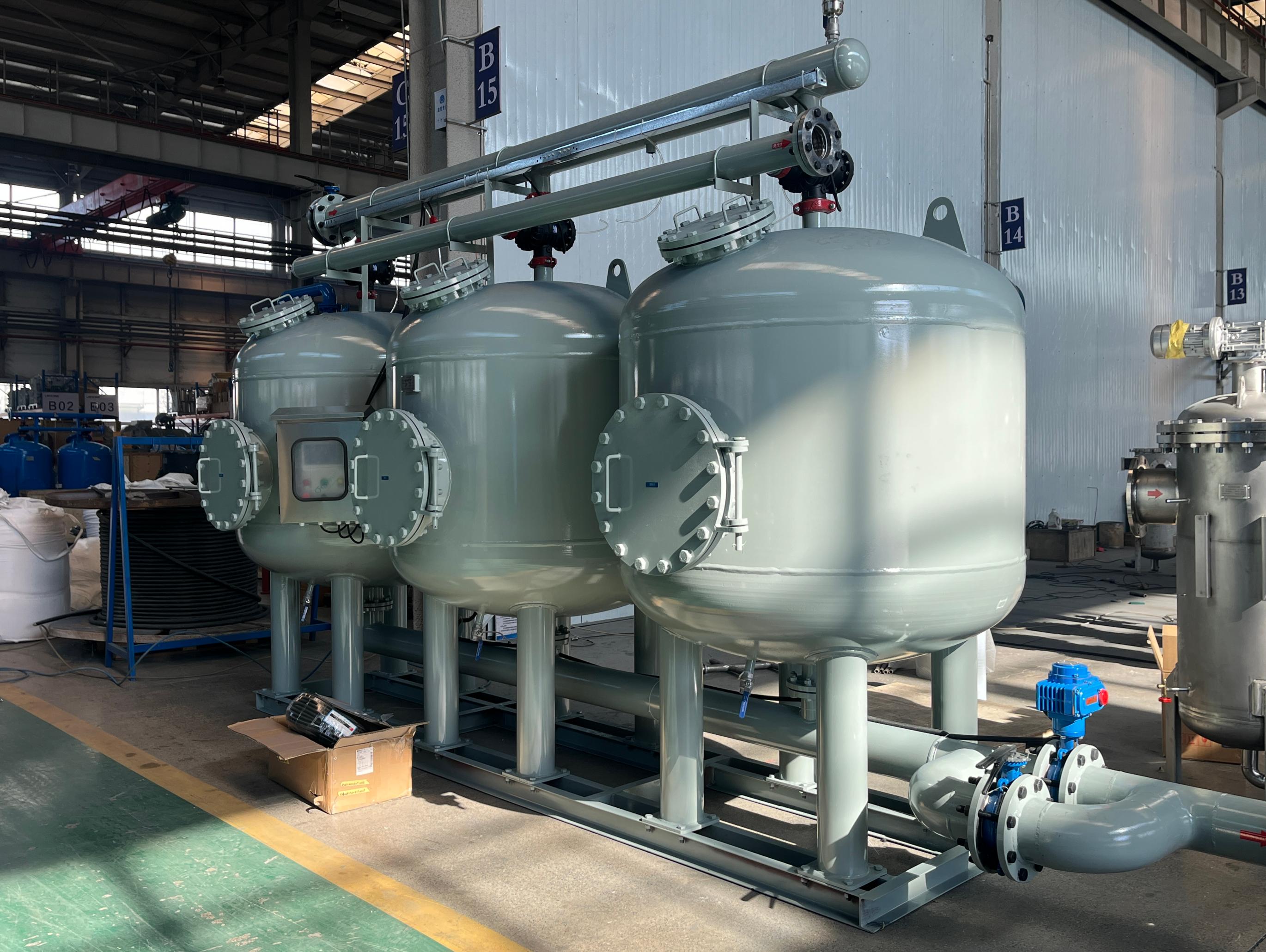 工業(yè)循環(huán)水預(yù)處理砂石過濾器